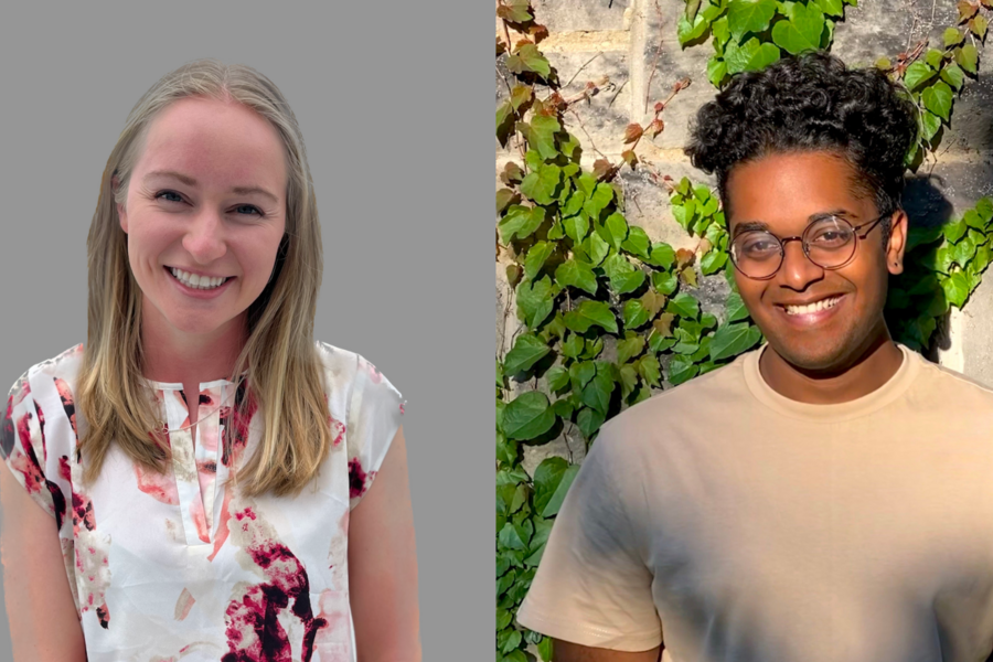 Gemma Postill and Abhishek Moturu will help guide T-CAIREM's student education initiatives over the next two years.