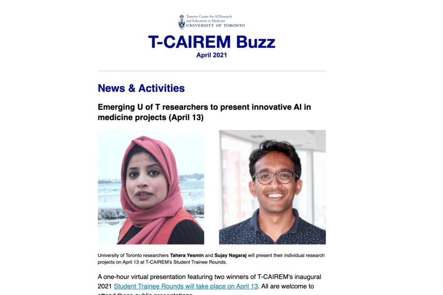 April 2021 newsletter